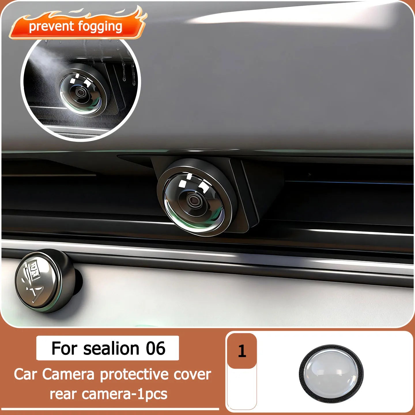 For BYD Sea Lion 06 EV/DM-I Car Camera Protective Cover 360 Lens Protective Cover Rain And Fog Proof Cover Accessories