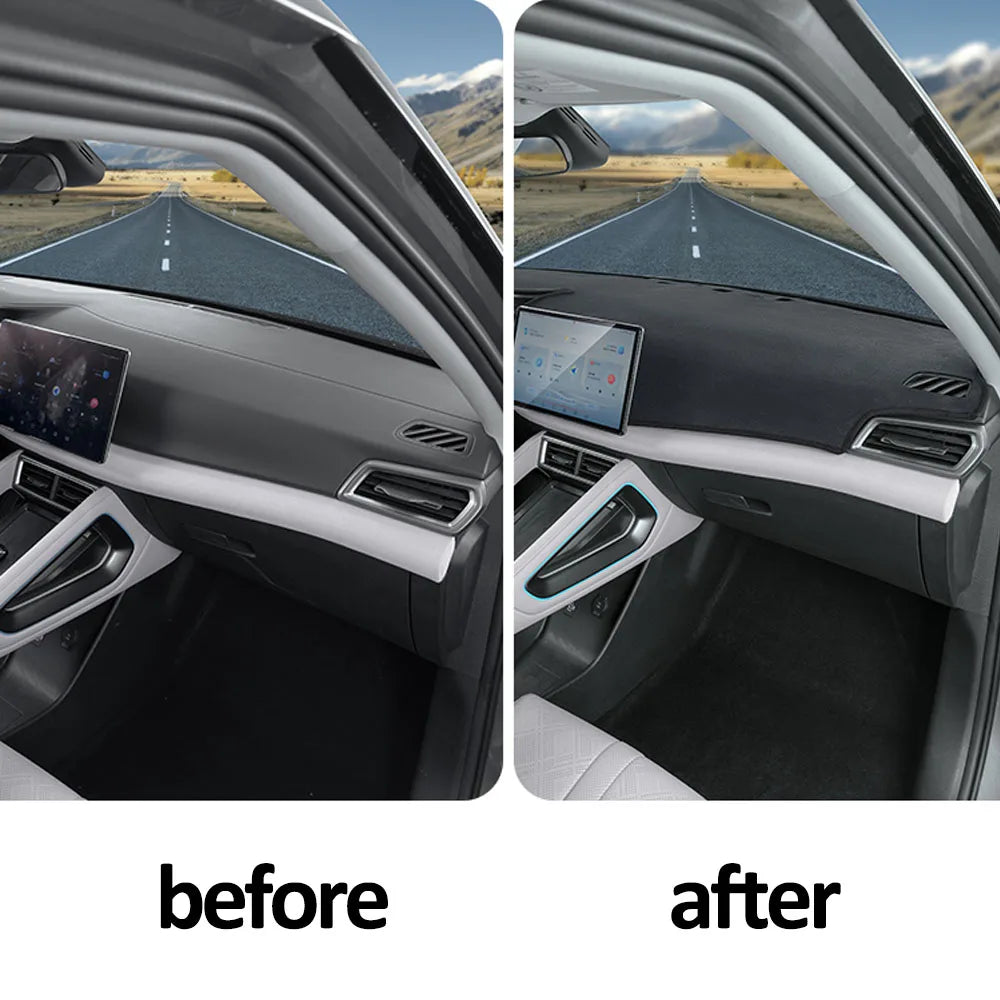 For BYD Atto 2 Yuan UP 2024 2025 Instrument Panel Light Shielding Pad Interior Supplies Anti Reflective And Dustproof Pad