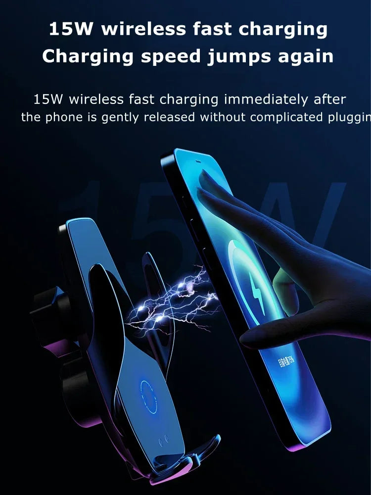 2023-2024 For Nissan Patro Safari Armada Car Screen Phone Holder Wireless Charger Phones Mount 12.3 Inch Size