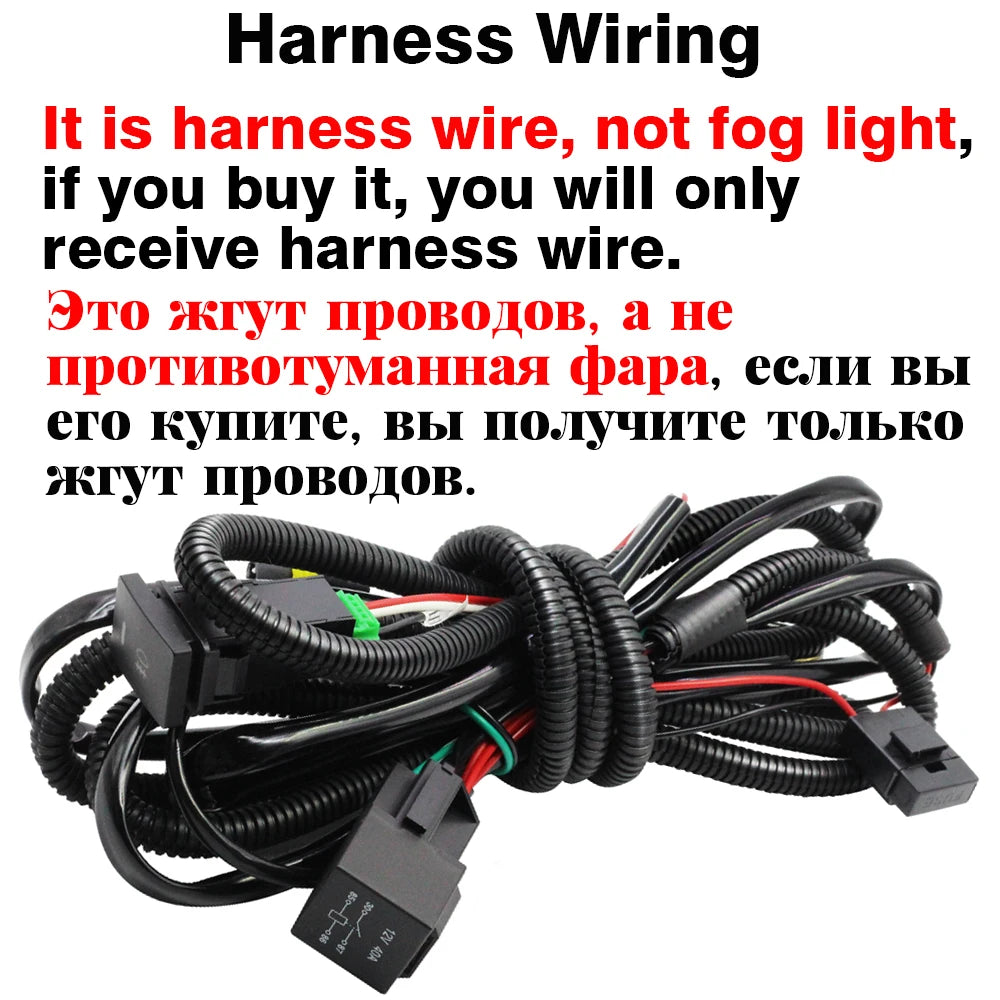 30W 4000LM Car Front Bumper LED Fog Light Assembly Harness Wire Bracket Cover For Nissan X-Trail Xtrail T32 2017 2018 2019 2020