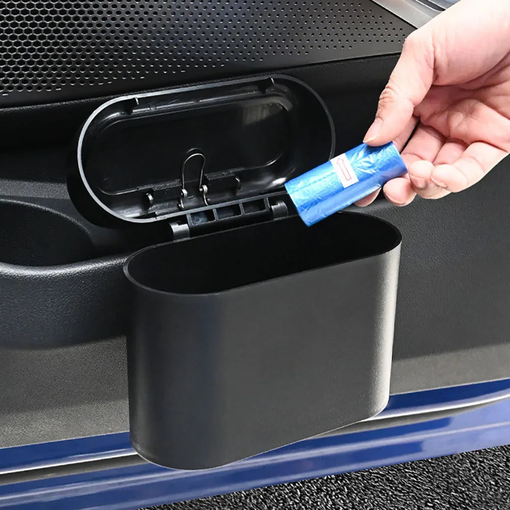 Hanging Car Trash Can Vehicle Garbage Dust Case Storage Box For BAIC JISHI Rox Adamas 2026 Square Pressing Trash Bin Accessories