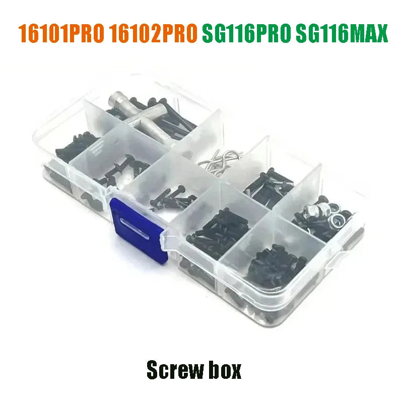16102PROSCY 16101 PRO  SG116MAX RC Automotive Aluminum Parts Suspension Arm Steering Assembly Drive Shaft Gear Upgrade Metal Kit