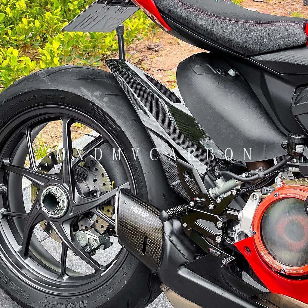 For Ducati Panigale V2 2024 2023 -2020 3K Dry Carbon Fiber Fender Frame Cover Fixed Wing Fuel Tank Side Panel Full Fairing Kits