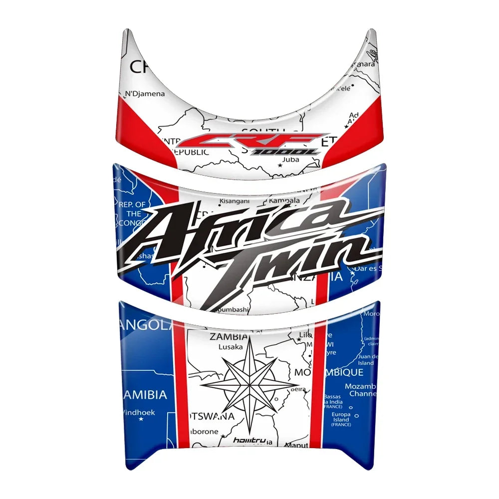 3D Resin Motorcycle Tank Pad Protector Sticker for Honda Africa Twin 2016-2019