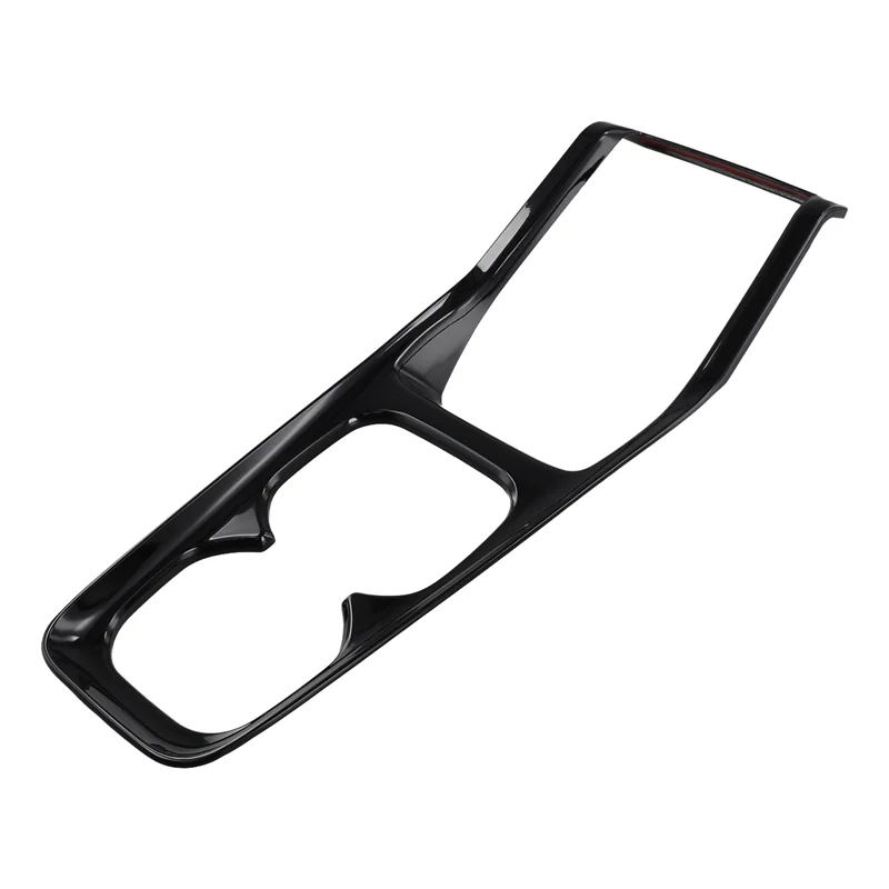 Black Car Interior Wireless Charging Pad Frame Cup Holder Cover Trim For BYD Dolphin Mini / BYD Seagull-A99D