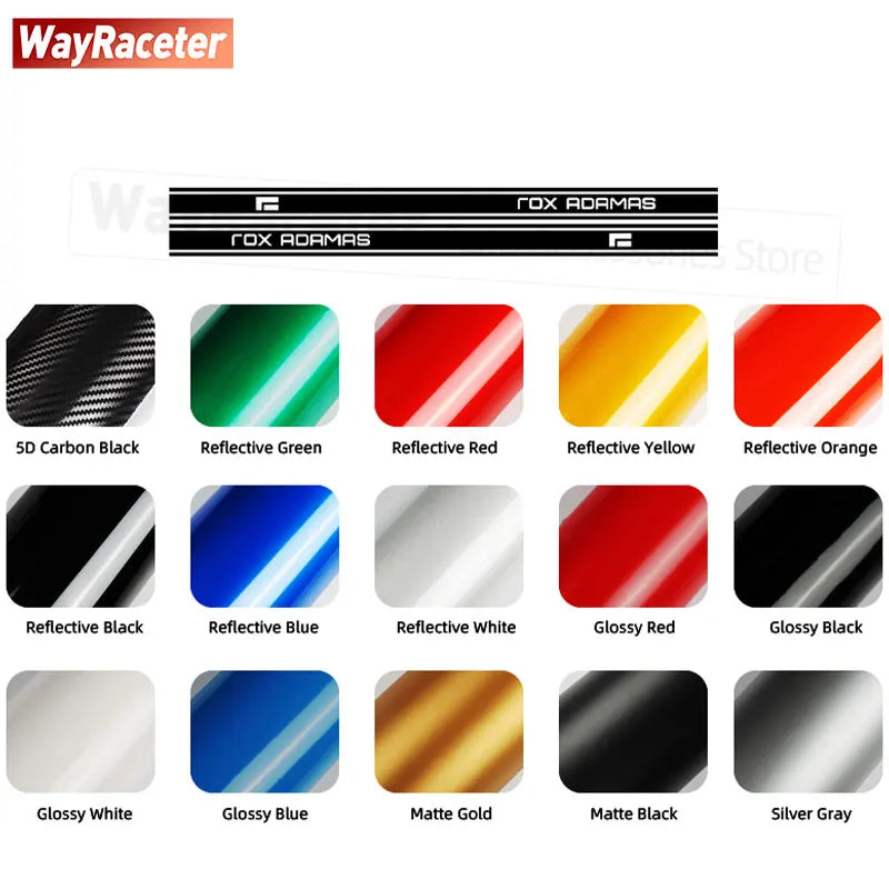 2 Pcs/Set Door Side Stripes Sticker Carbon Fiber Vinyl Decal For Polestones ROX ADAMAS 2025 2026 Accessories