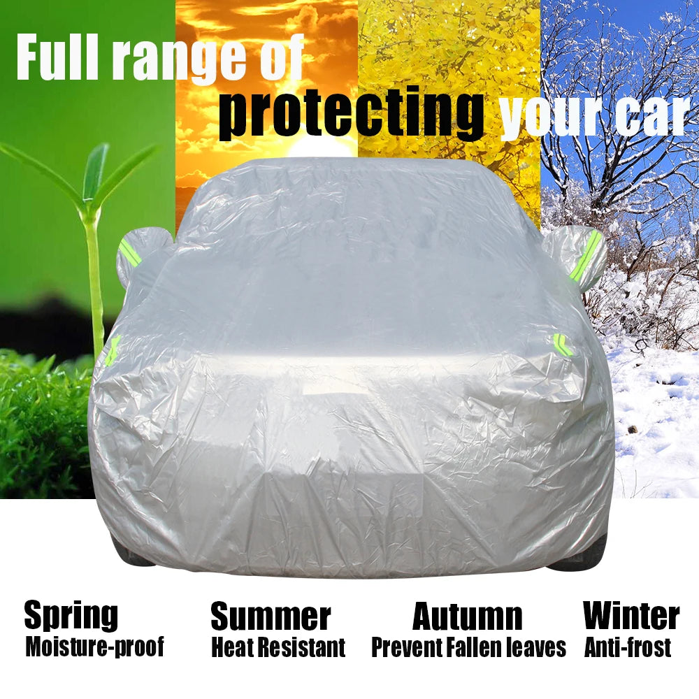 Outdoor Car Cover For Toyota Land Cruiser Prado 2002-2025 SUV Sun Anti-UV Rain Snow Wind Protection Cover Dustproof
