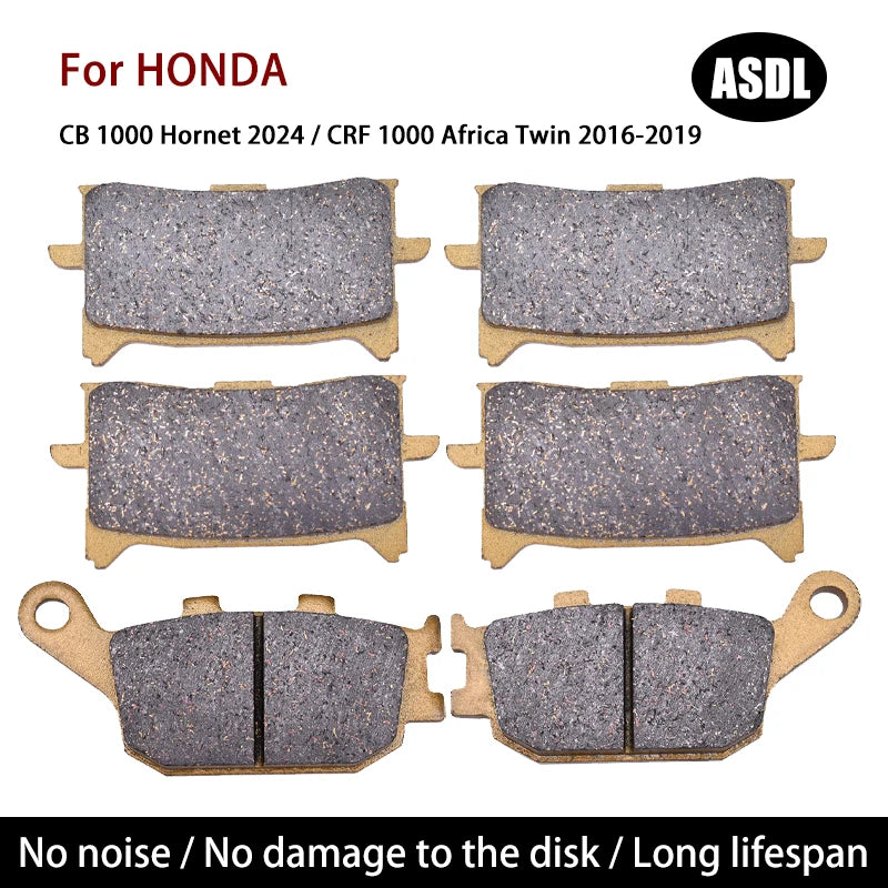 Motorcycle Front Rear Brake Pad For HONDA CRF1000 CRF 1000 Africa Twin 2016 2017 2018 2019 2020-2024 CB1000 CB 1000 Hornet 2024