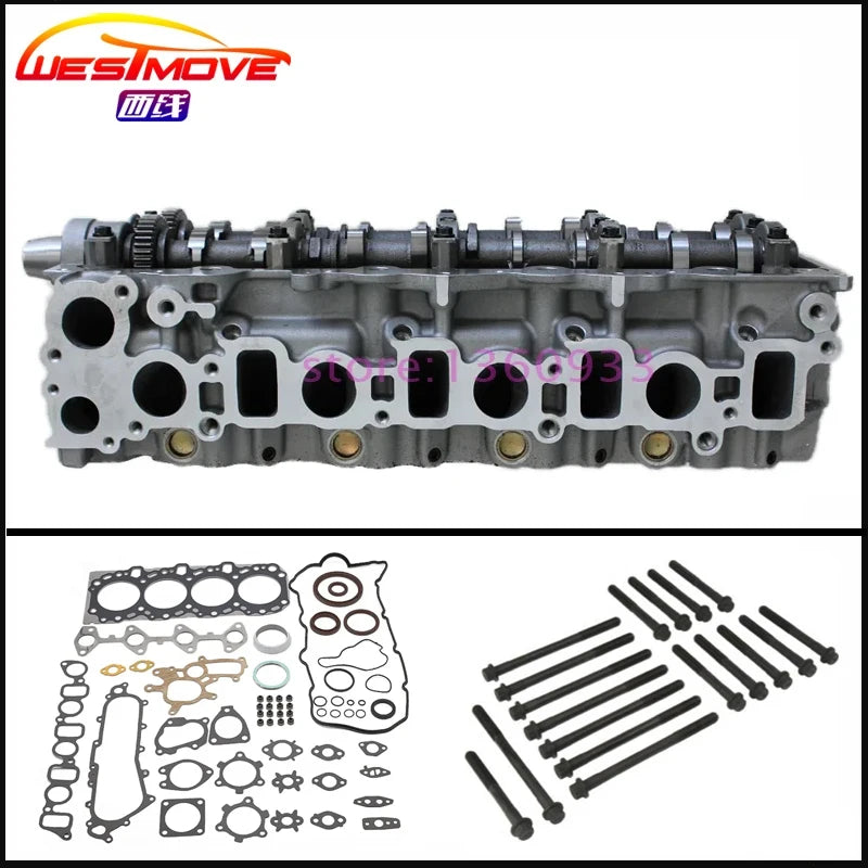 1KD 1KD-FTV complete Cylinder head assembly bolt gasket For Toyota Land Cruiser 90 120 Dyna 150 Hilux Fortuner 3.0 D-4D 16V 00-