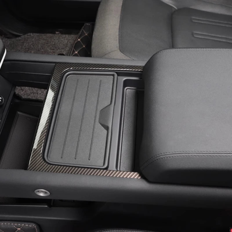 1pc ABS Car Central Control Storage Box Cup Trim Decoration Cover Sticker Frame for Land Rover Defender 20-24 Interior Accessory