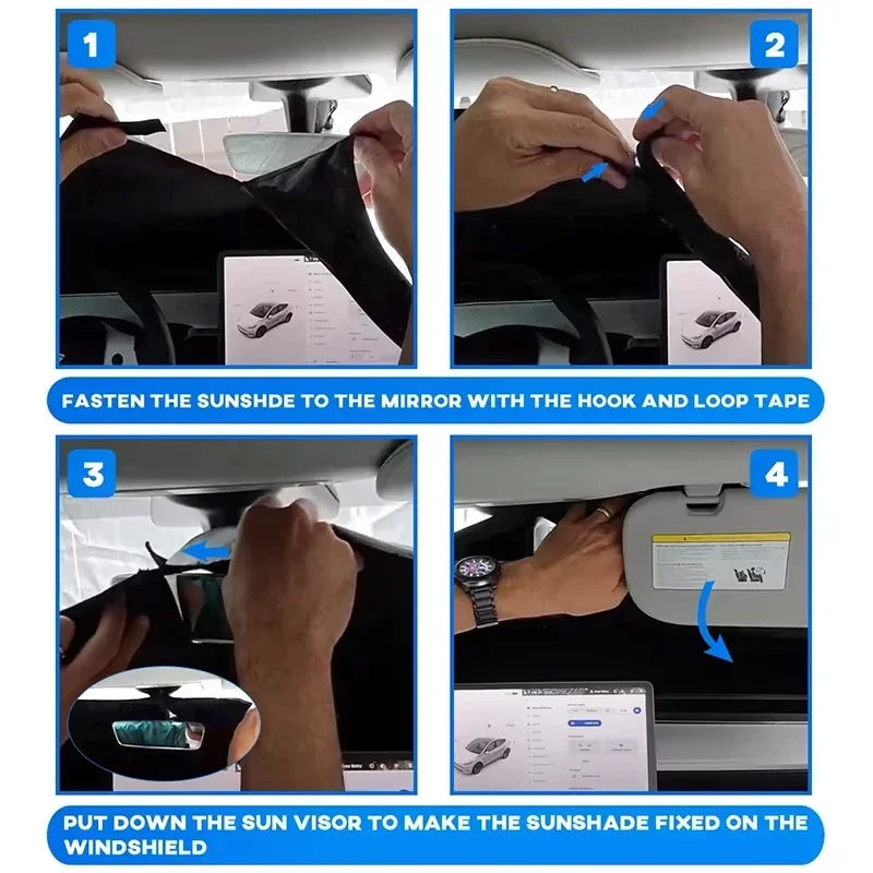 Car Sun Visor Windshield Sunshade Heat Insulation Summer Cooling Auto Accessories Physical Cooling