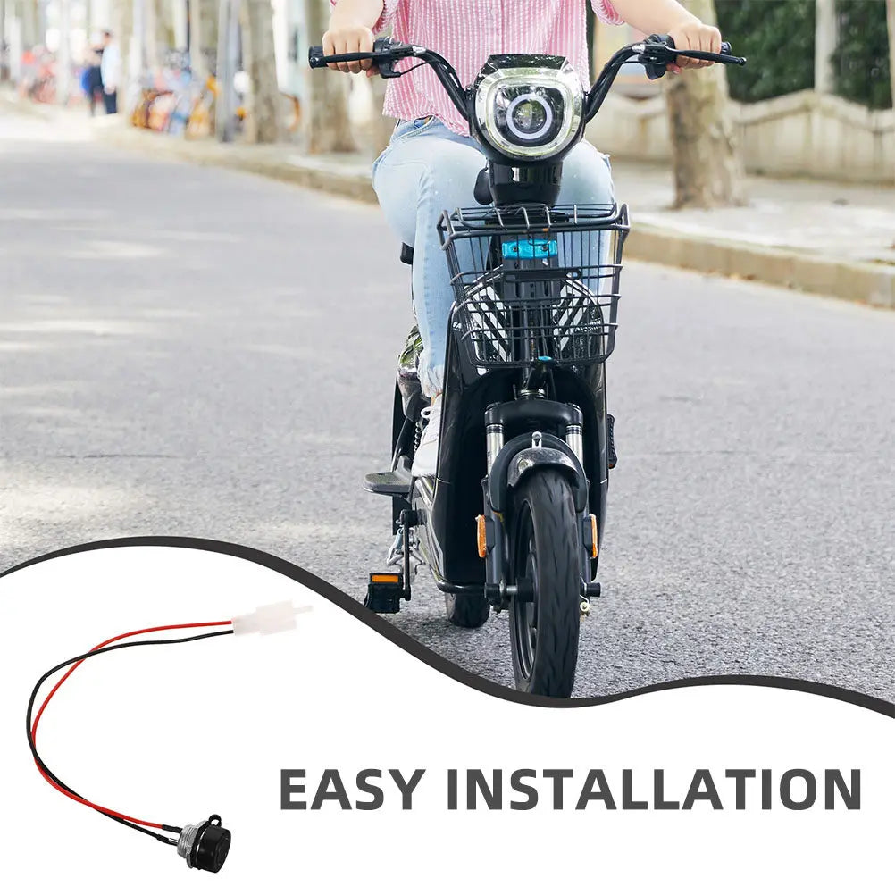 4 Pcs Electric Motorcycle Charging Port for Razor Bike Ebike Replacement Parts Connector Scooters