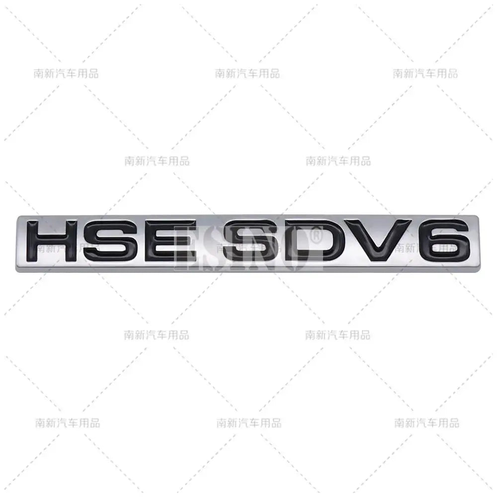 New 3D HSE SDV6 SDV8 ABS Adhesive Emblem Badge Decal for Land Rover Ranger Rover Voguese Defender