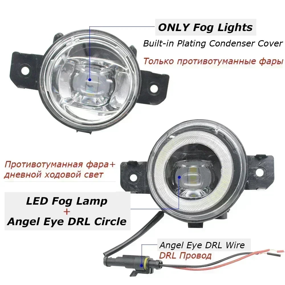 Super Bright Led Fog Light Lens 30W for Oting Paladin 2024 2025 Terra 2018 2019 2020 Car PTF DRL Easy Install & IP68 Waterproof