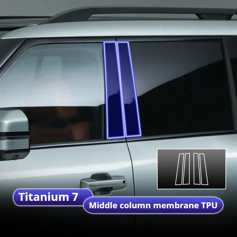 For BYD Formula Leopard 5 8 Car Interior Protection Film TPU Center Console Anti-Scratch Film Car Interior Stickers