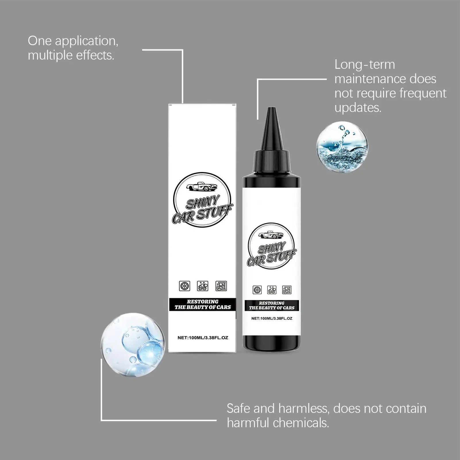 Mirror Enhancer Car Care Agent Coating Cleaner Portable Protection Spray Automobile Maintenance Tool For Car Vehicle Truck SUV