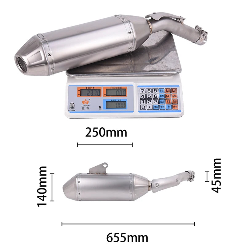 Slip On For Yamaha Tenere 700 Rally Edition 2019 - 2025 Motorcycle Exhaust Escape Systems Link Pipe Stainless Muffler DB Killer