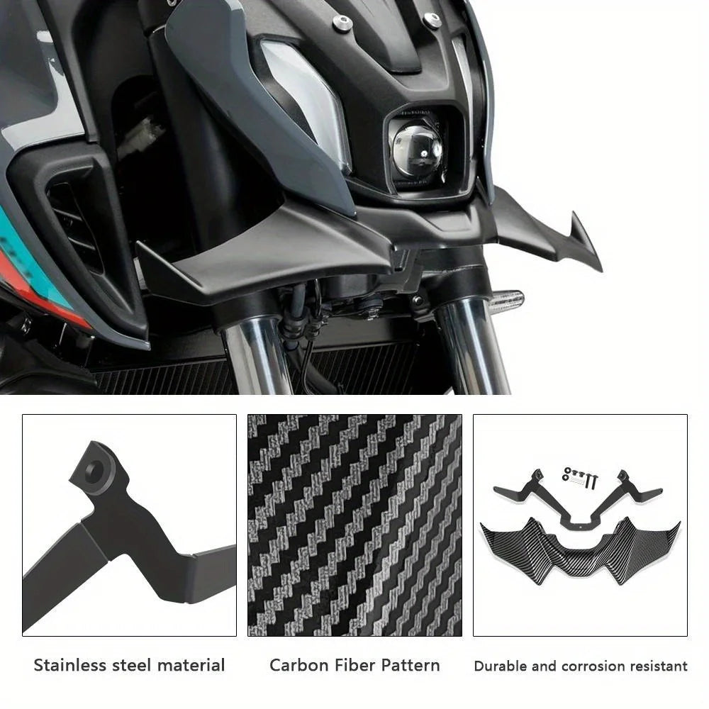 Motorcycle Front Spoiler Wing Kit Compatible with Yamaha MT-07 2021-2024 Downforce Fairing Accessories