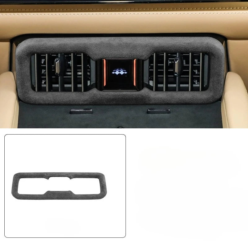 TOP SUEDE Overlays Interior Trims for BYD Formula Leopard 8 Door Panel, Central Control Shift Mat, Left and Right Air Vents