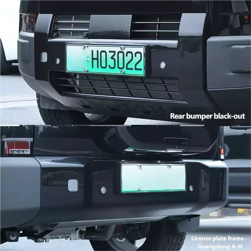 For BYD Leopard 7 Titanium 7 2025 2026 Car Front Rear Bumper Black Warrior Upgrade Parts Car Front and Rear Bumper Trim Kit
