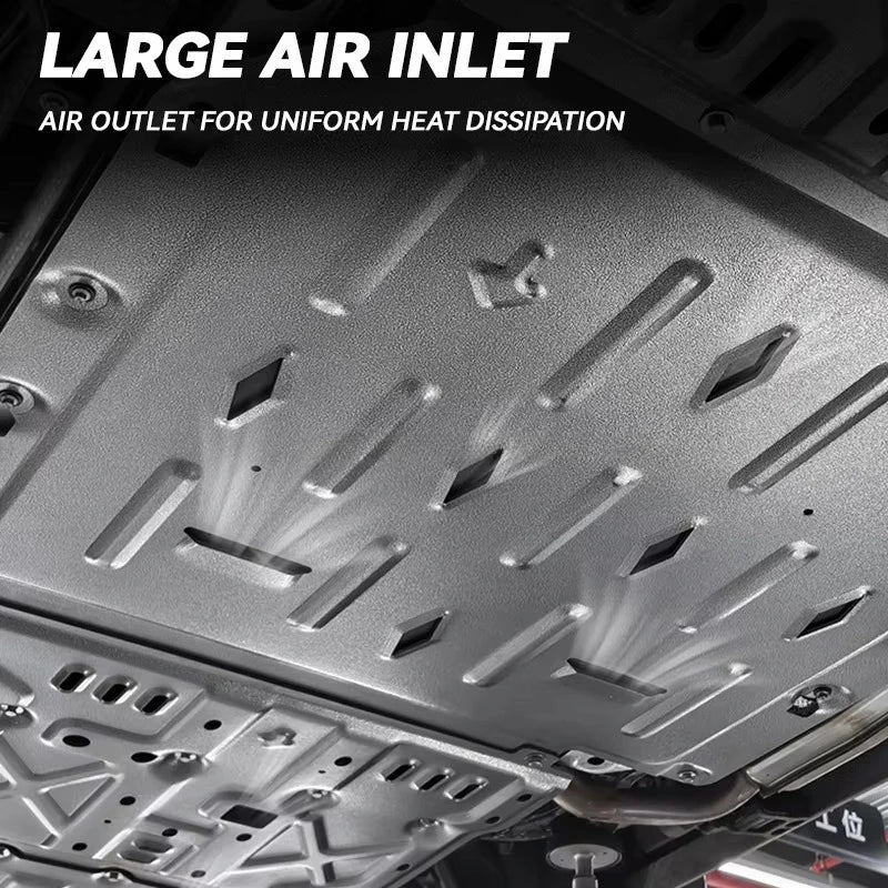 High Quality Aluminum Motor Battery Guard Under Bottom Protection Engine Guard Chassis Skid Plate for BYD Leopard 8 Accessories
