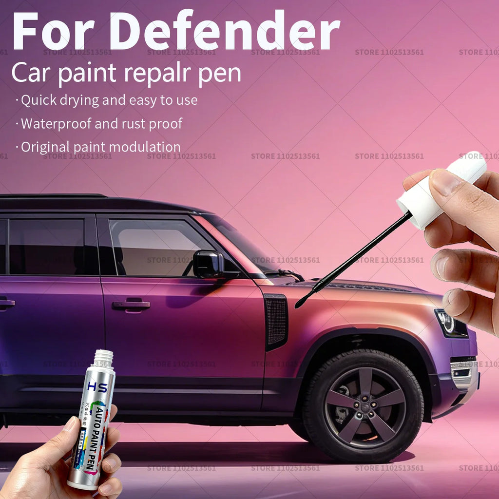 For LAND ROVER Defender Car Paint Repair Pen Paint Scratch Repair Accessories Fuji White Santorini Black Eiger Grey Sedona Red