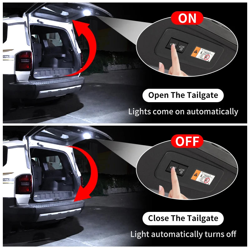 For Toyota Land Cruiser 250 2024-2025 Prado LC250 Lexus gx550 550h Tailgate Illuminating Light Upgraded Modification Accessories