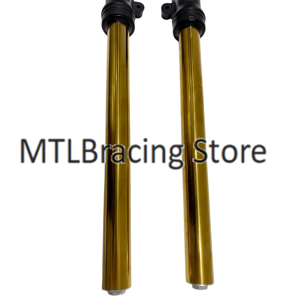 Motorcycle Front Fork Shock Absorption Assembly For Kawasaki EX400 NINJA 400 2018-2024 Used DLC Gold Fork Suspension Leg