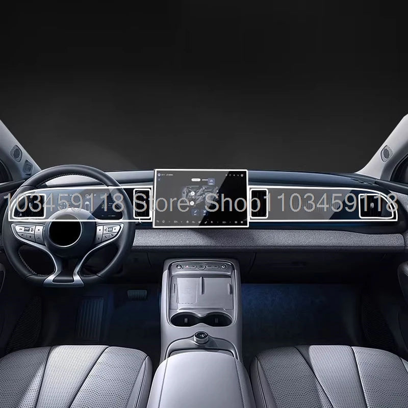 TPU protective film For BYD SEALION 05 EV 2025 Panel Dashboard Navigation Automotive Interior Protective Film TPU Anti-Scratch