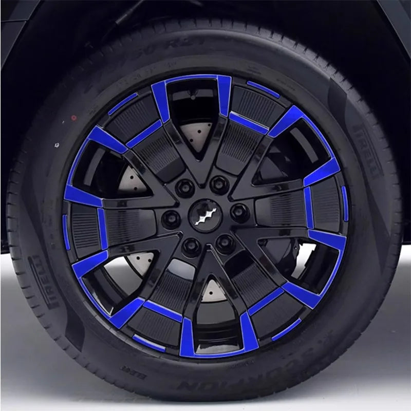 21-inch Wheel Sticker for BYD Leopard 8 Matte Black Wheel Wrap with Scratch Protection Accessory