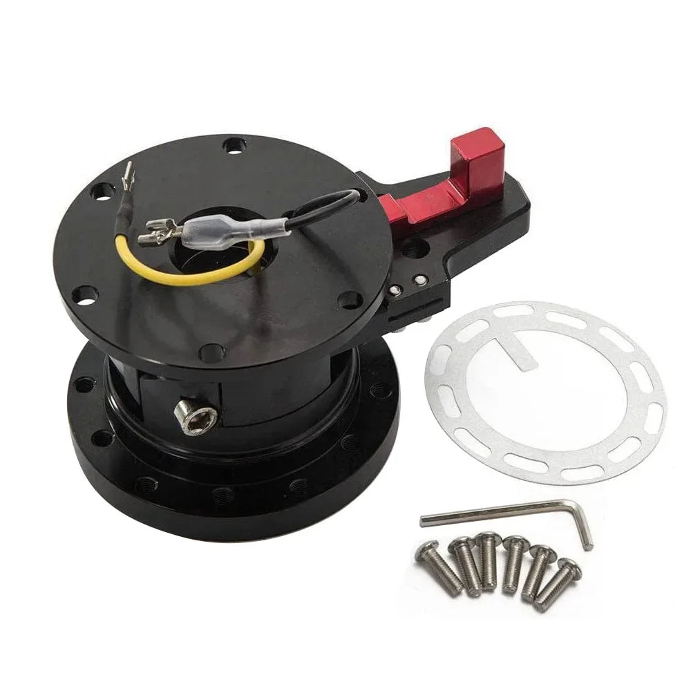 Fit For  For FOR Universal Tilt Steering Wheel Hub Steering Wheel Black Quick Release Tilt System Race/Racing