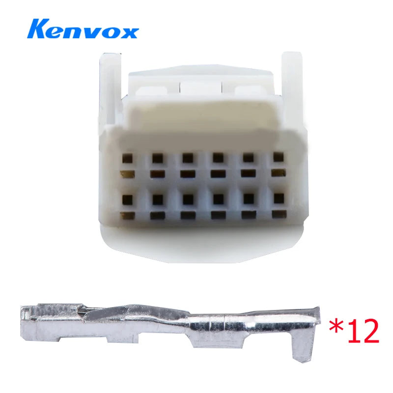 12Pin 0.7 Car Navigation Reversing Mirror Wiring Harness Connector Automotive Audio Vehicle Central Control Plug