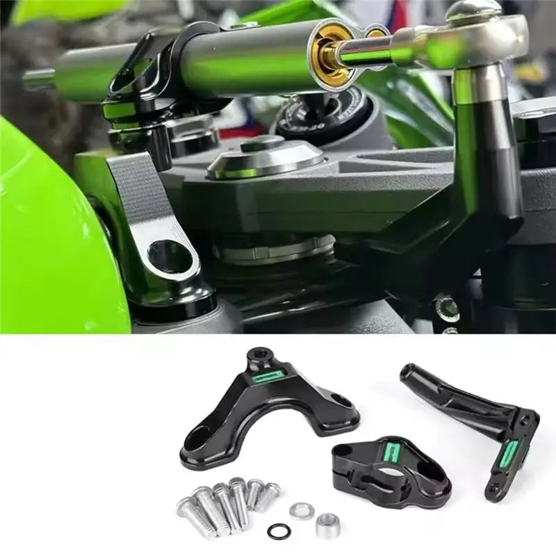 Motorcycle Accessories Steering Damper Stabilizer Bracket Mount Kit For Kawasaki Ninja ZX-6R ZX6R ZX 6R 2024