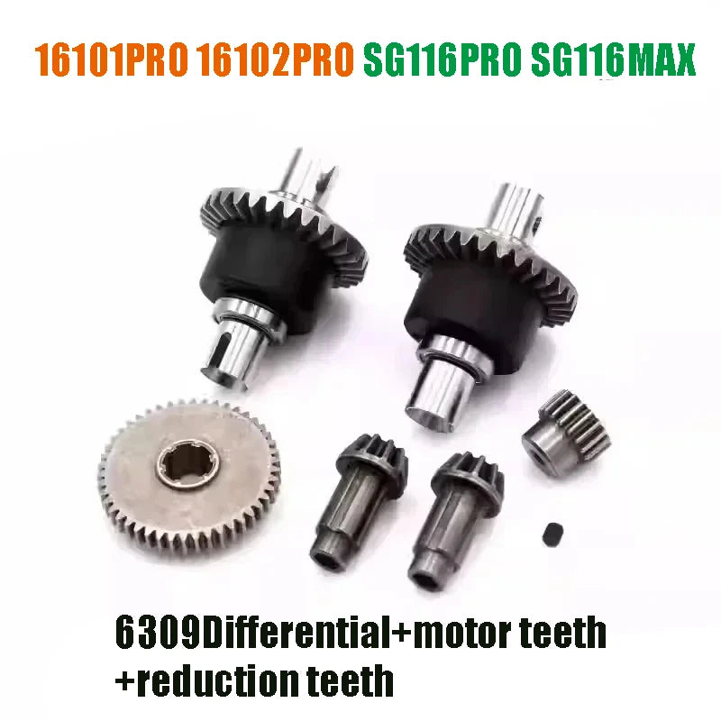 16102PROSCY 16101 PRO  SG116MAX RC Automotive Aluminum Parts Suspension Arm Steering Assembly Drive Shaft Gear Upgrade Metal Kit