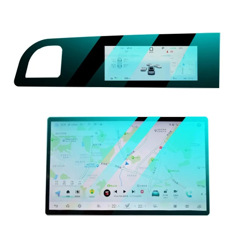 RHD for BYD Sealion 7 Ultra-Clear Anti-Glare Tempered Glass Screen Protector Car Navigation Touch Screen Protective Film