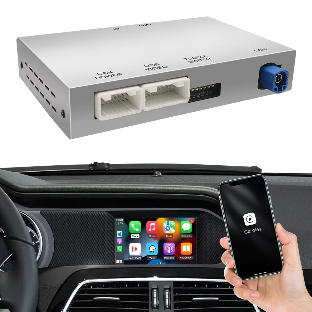 Android Auto CarPlay Mirror Link Airplay NTG4.5/NTG5.0 Wireless For Mercedes-Benz ML/GL W166/X166 2012-2015  Siri