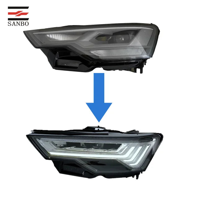 For AUDI A6 19-24 Matrix Modified Headlight HID Upgrading High & Low Direct Plug-in