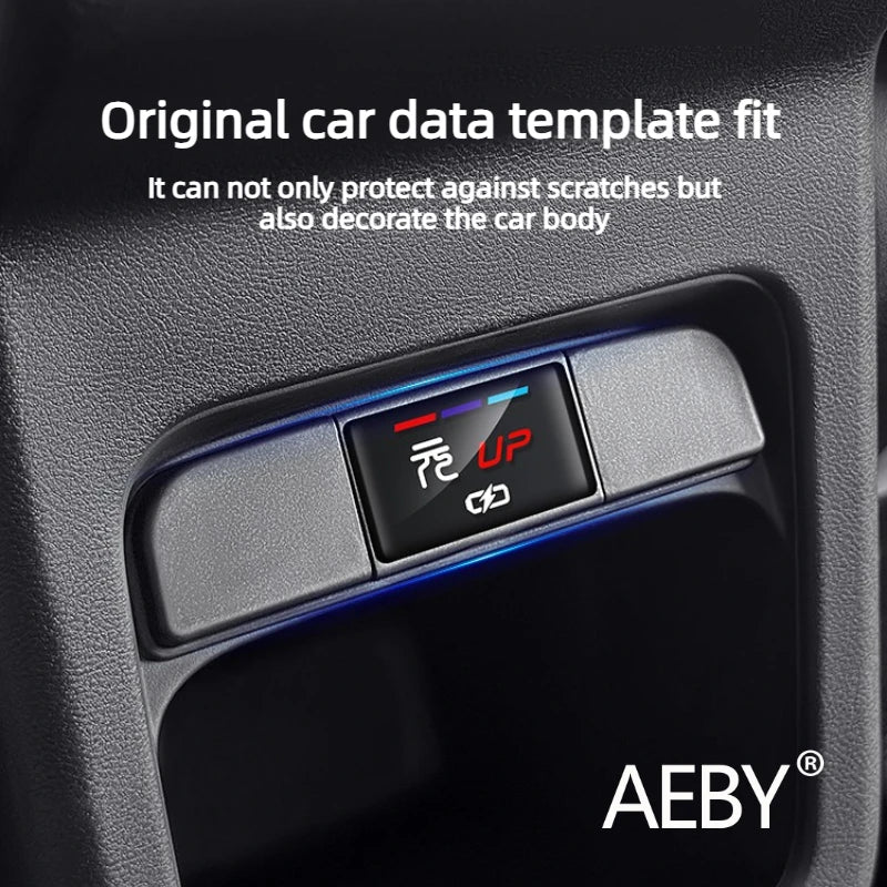 AEBY For BYD Atto 2 2024-2025 Rear Seat USB Port Protective Dust Cover , Car Charger Port Plug Seal Cap Accessories