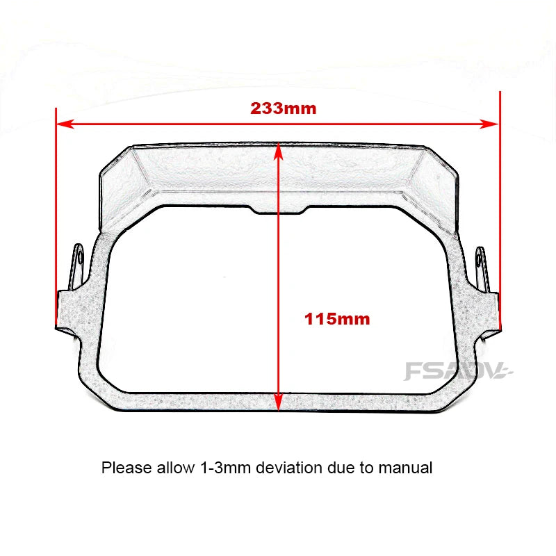 R1200GS R1250GS TFT Theft Protection With Sun Visor For BMW R 1250 GS ADV R1200 GS Adventure Meter Frame Cover Screen Protector