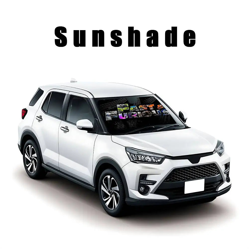 Cool The F-fast And The F-furious Stylish And Trendy Windshield Sunshade, Car Windshield Cover, Car Sunshade Curtain