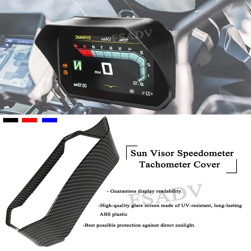 For BMW R1250GS LC Adventure R 1250 GS ADV R1250R R1250RS 2018-2023 R1250GSA Sun Visor Tachometer Instrument Hat Cover Carbon
