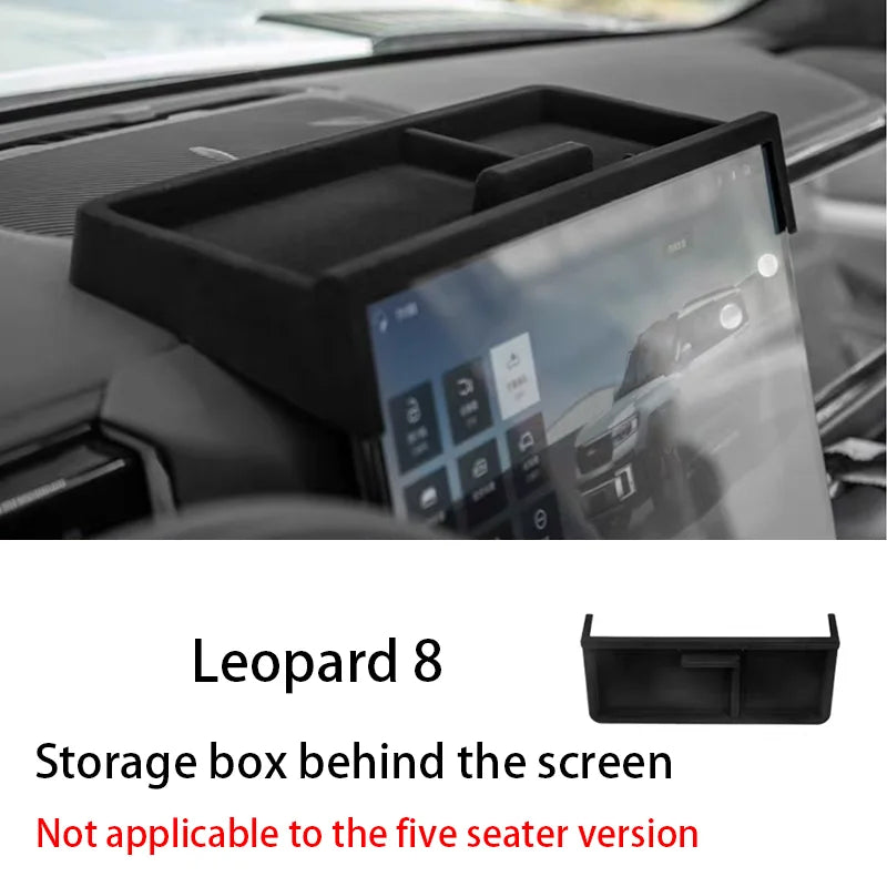 For Byd Leopard 8 Denza B 2025 Central Control Screen Rear Storage Box Storage Special Interior Accessories Storage