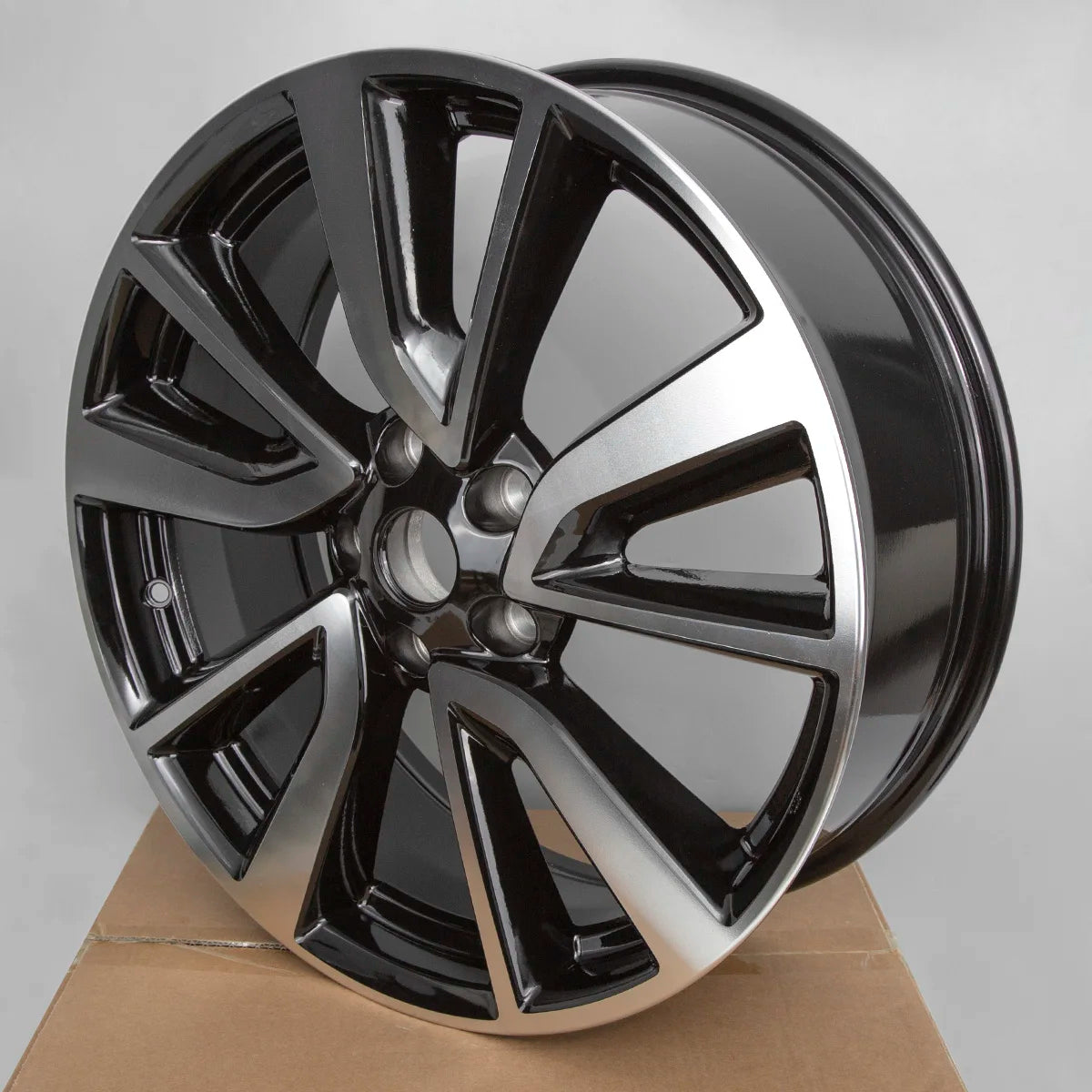 19x7.0 Inch Alloy Wheel Rim ET40 CB66.1 PCD 5x114.3 Black Machined Face Replica Rim Part#62748 Replacement Wheel Fit Nissan Rogue Sport 2017 2018 2019 2020 Aluminum Car Wheel Hub