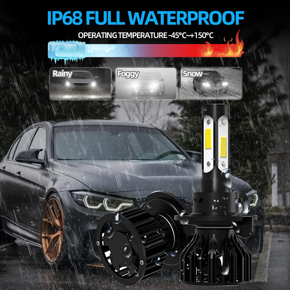 120W LED Headlight Bulbs 6000K White High Low Beam Motorcycle Lights 12V For Ducati 1098 1198 848 899 EVO 1199 Panigale R S