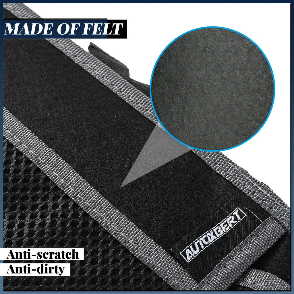 Universal Car Truck storage Bag Back Seat Backseat Organizer Felt W/ Extra Mesh Net Pockets Hanging Organiser Car Accessories