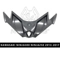 For KAWASAKI NINJA Front Beak Fairing Aerodynamic Winglet Lower Cover Protection NINJA300/250 Fairing Front Wing Carbon Fiber Pa