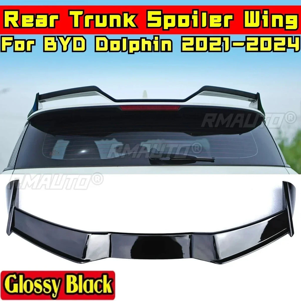 Dolphin Body Kit Rear Roof Spoiler Rear Wing Glossy Black DC Style Rear Roof Wing for BYD Dolphin 2021-2024 Car Accessories