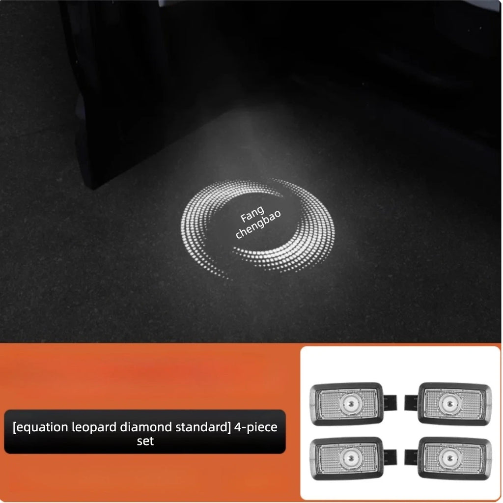For BYD Equation Leopard 8 Leopard 5 Titanium 7 Door Welcome Light Modification Non-destructive Installation Ambient Light Parts