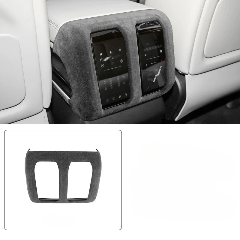 TOP SUEDE Overlays Interior Trims for BYD Formula Leopard 8 Door Panel, Central Control Shift Mat, Left and Right Air Vents