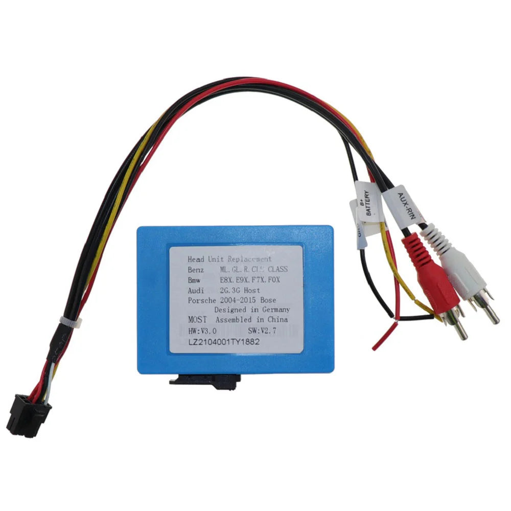 For BMW e8x e9x e7x e0x fiber recorder car aux optical fiber decider most box Mercedes ML GL r CLS class Porsche Audi 2g 3G